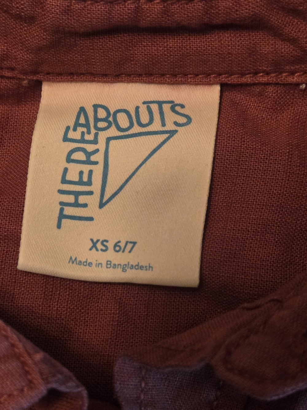 Rust Button-Front Lightweight Shirt - Picture 2 of 2